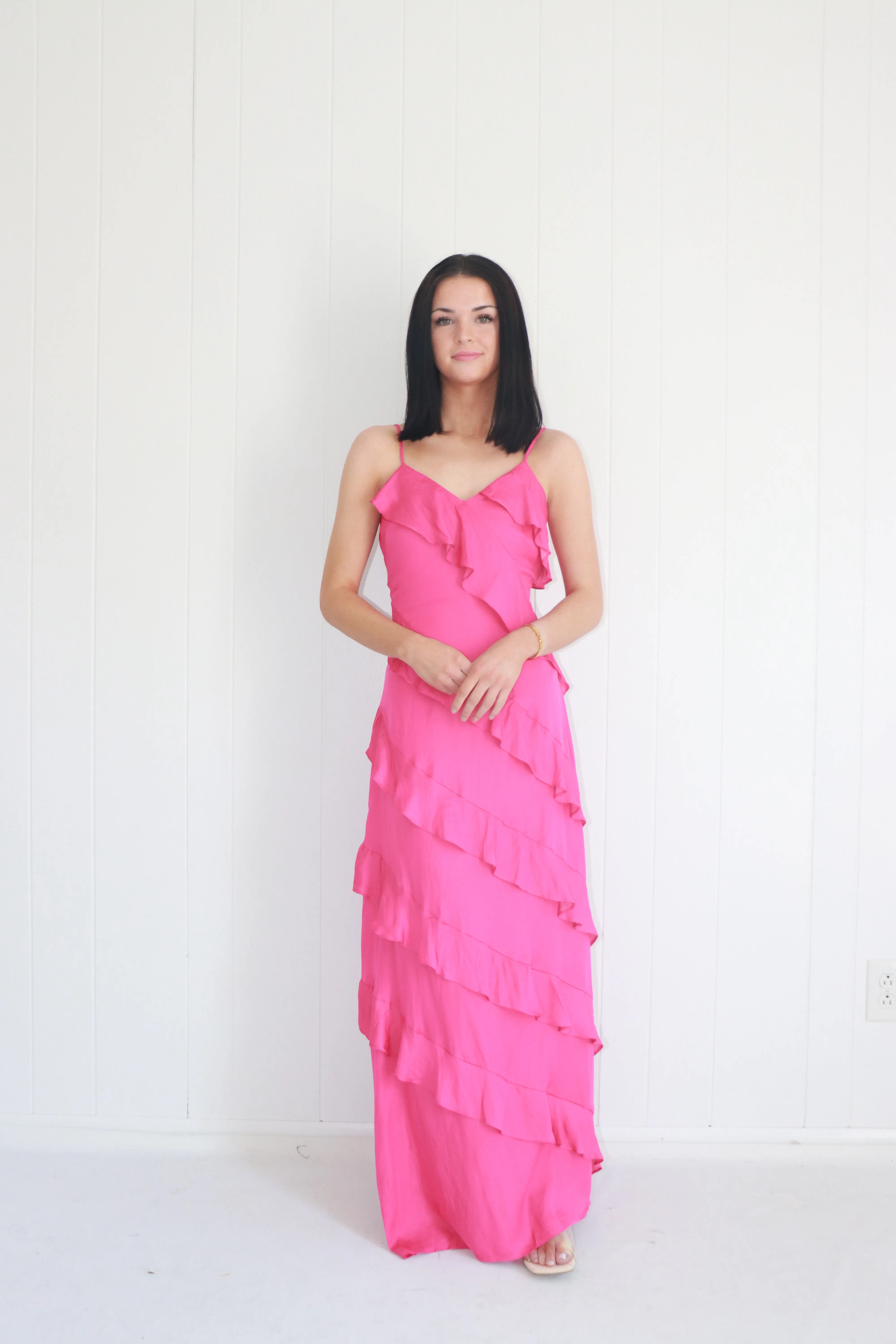 Gardenia Ruffle Maxi Dress