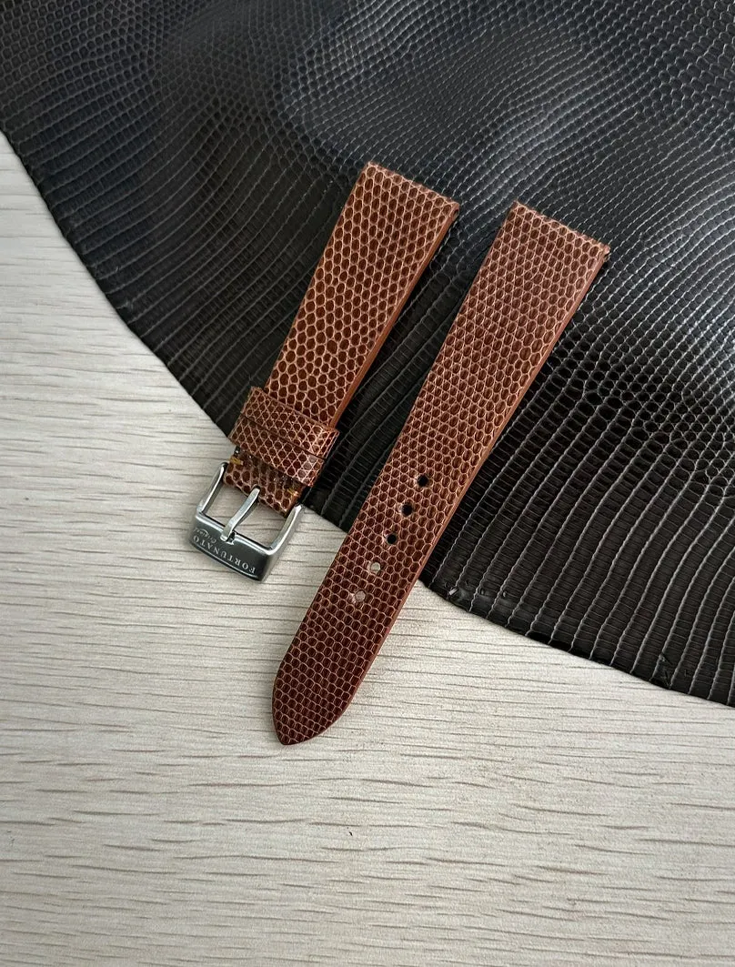 Genuine Brown Lizard Strap