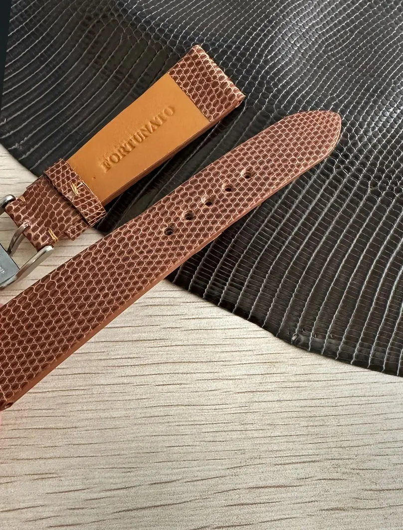 Genuine Brown Lizard Strap