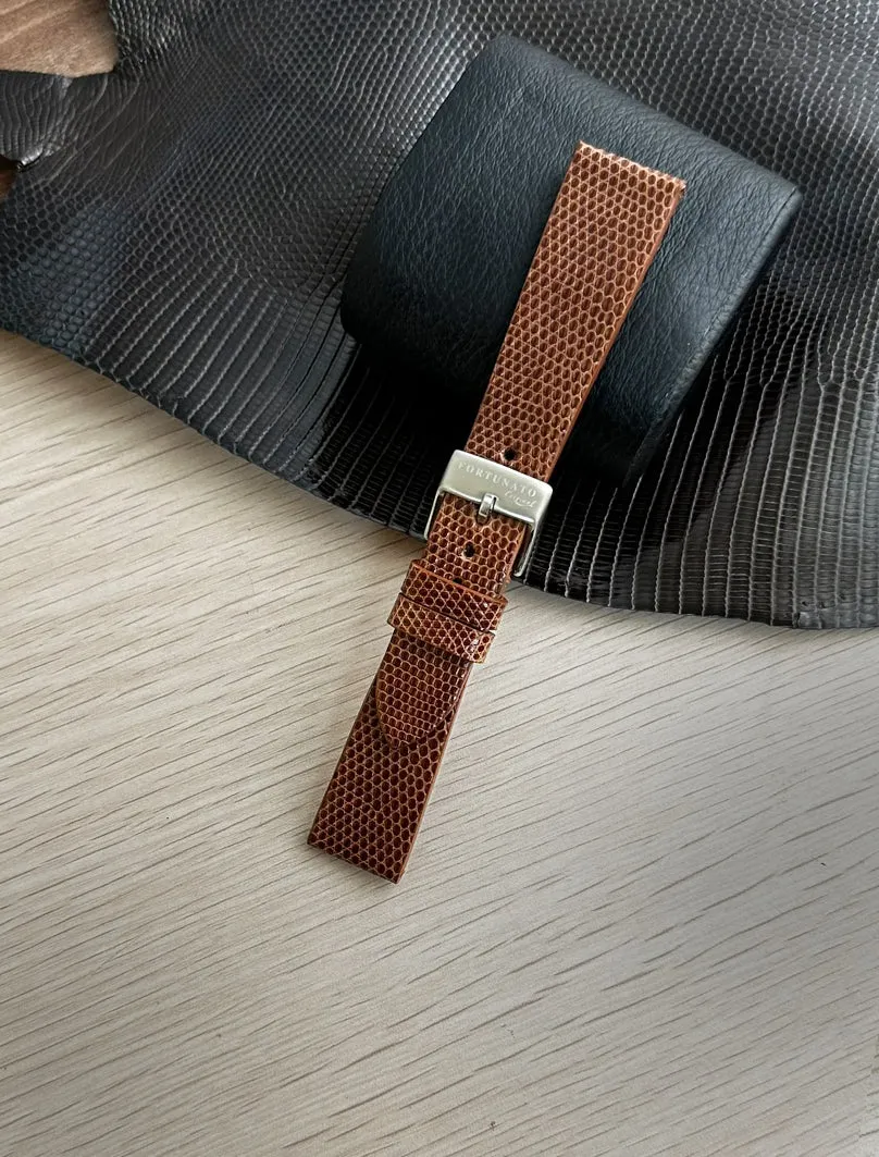 Genuine Brown Lizard Strap