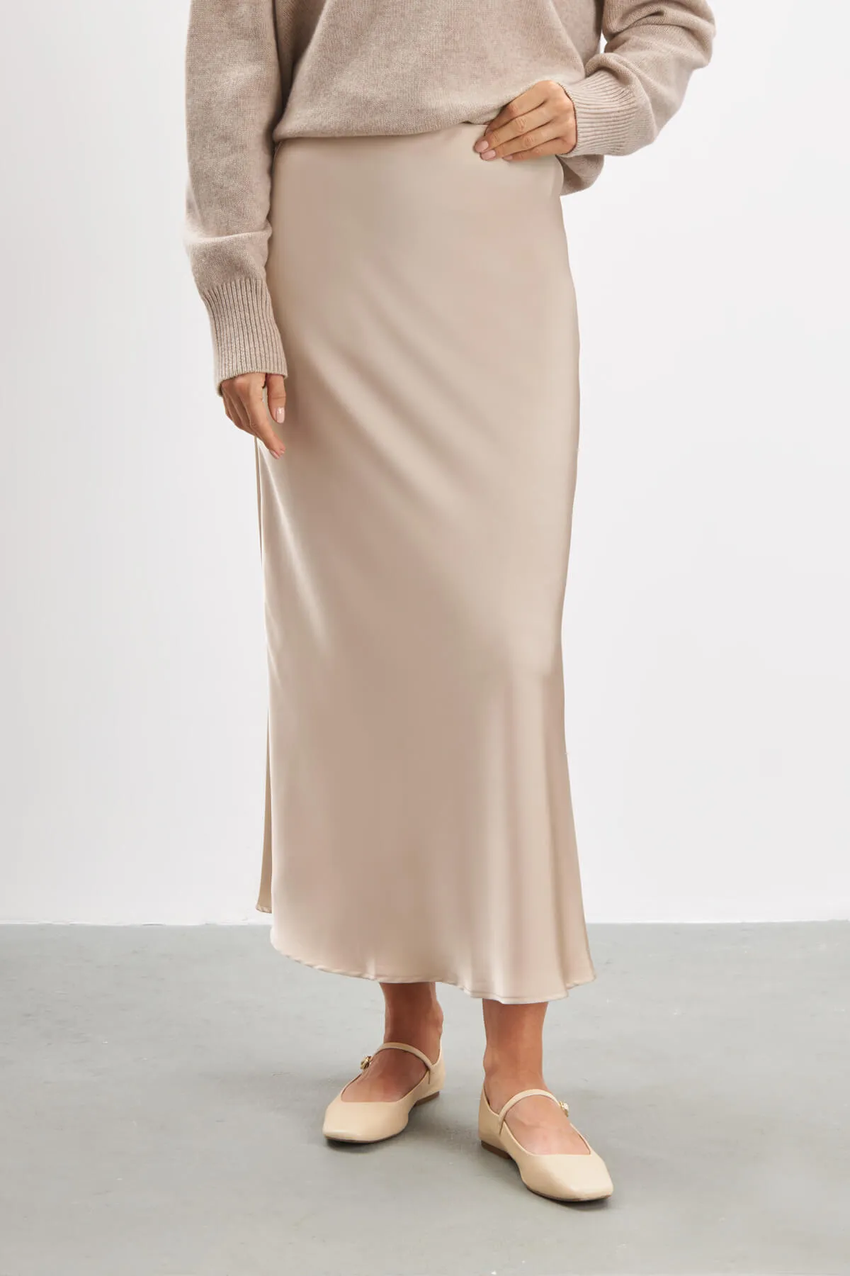 Gilmore Maxi Skirt - Beige