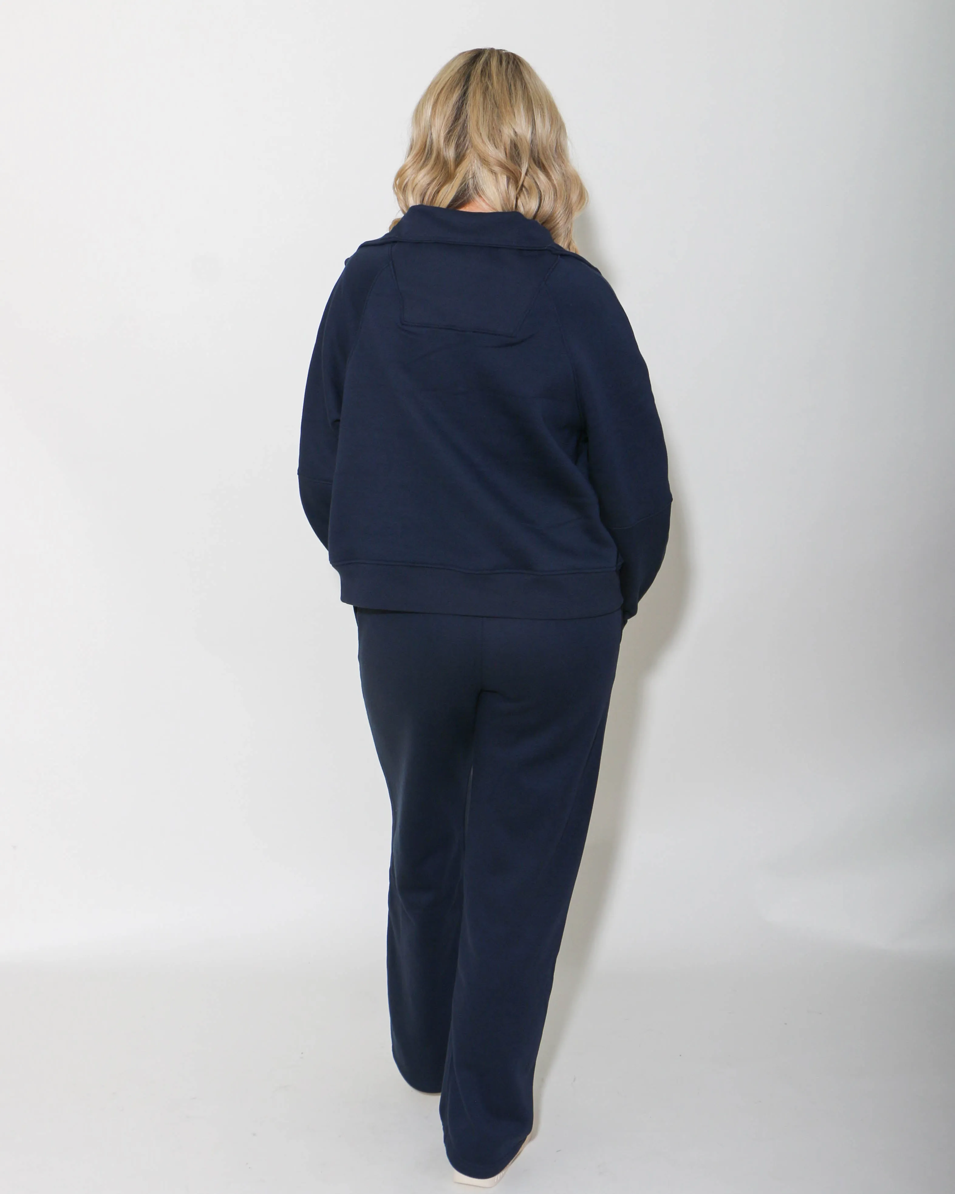 Half Zip Sweatshirt & Pants Set in Midnight