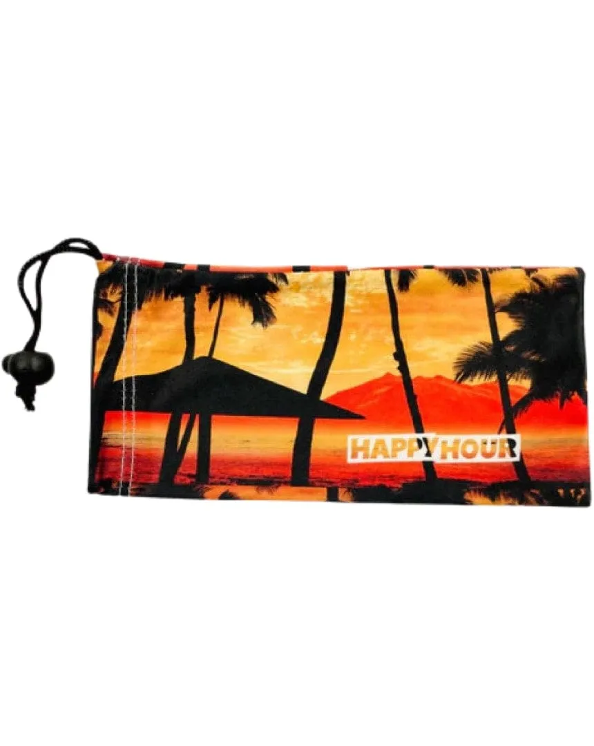 Happy Hour Tropical Sunset Microfiber Sunglass Bag