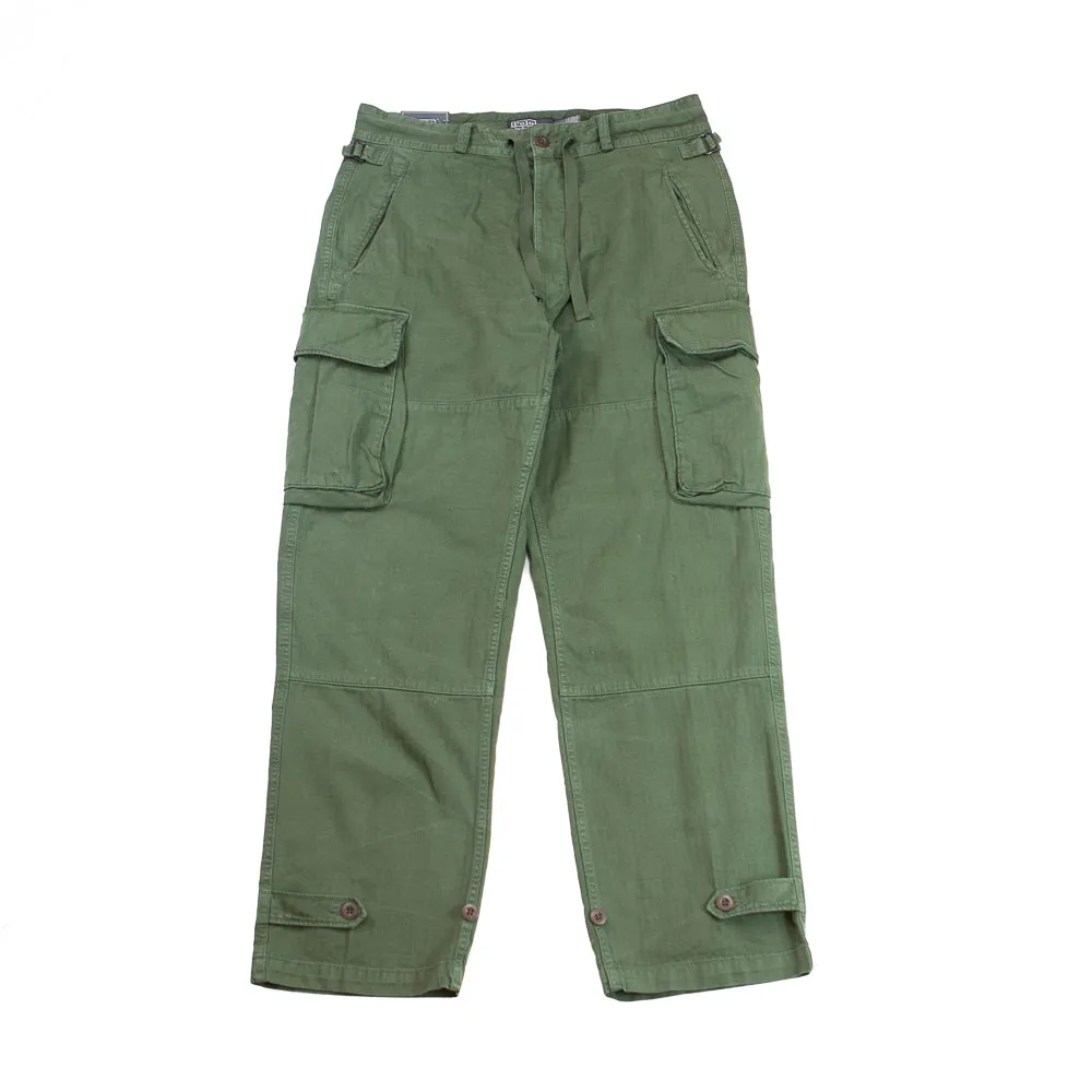 Herringbone French-Twill Cargo Pant (Nature Olive)