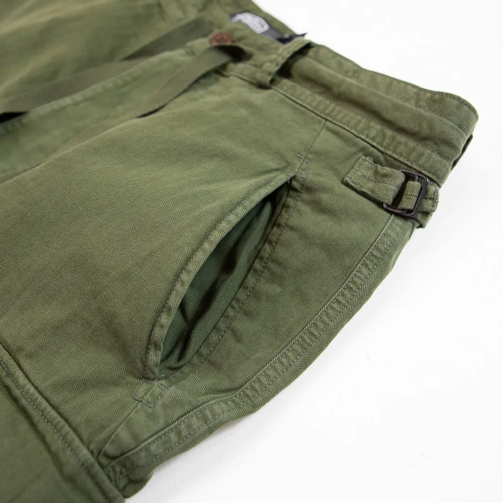 Herringbone French-Twill Cargo Pant (Nature Olive)