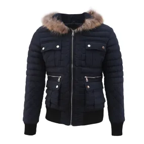 Hooded Lightweight Coat Navy