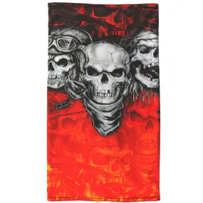 Hot Leathers HWN2028 Over The Top Skulls Neck Gaiter