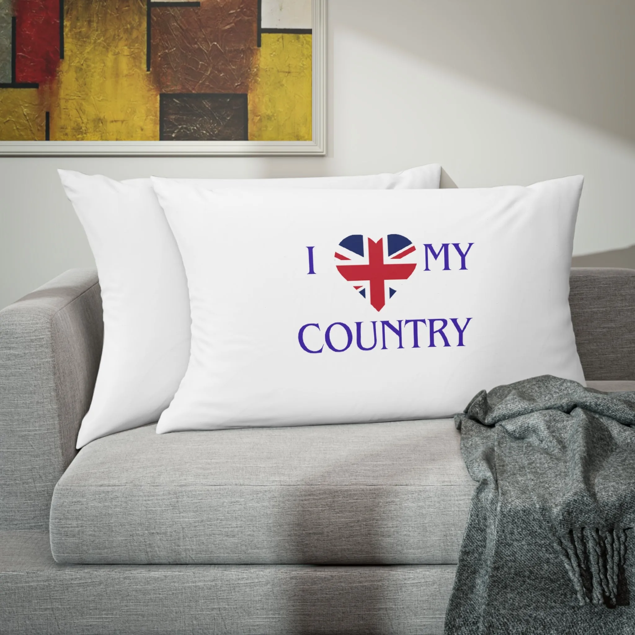 I love my Country Great Britain Pillow Sham