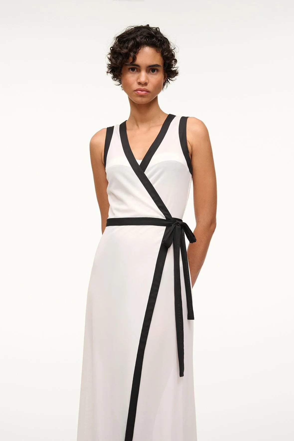 ISCHIA COVERUP DRESS | WHITE BLACK