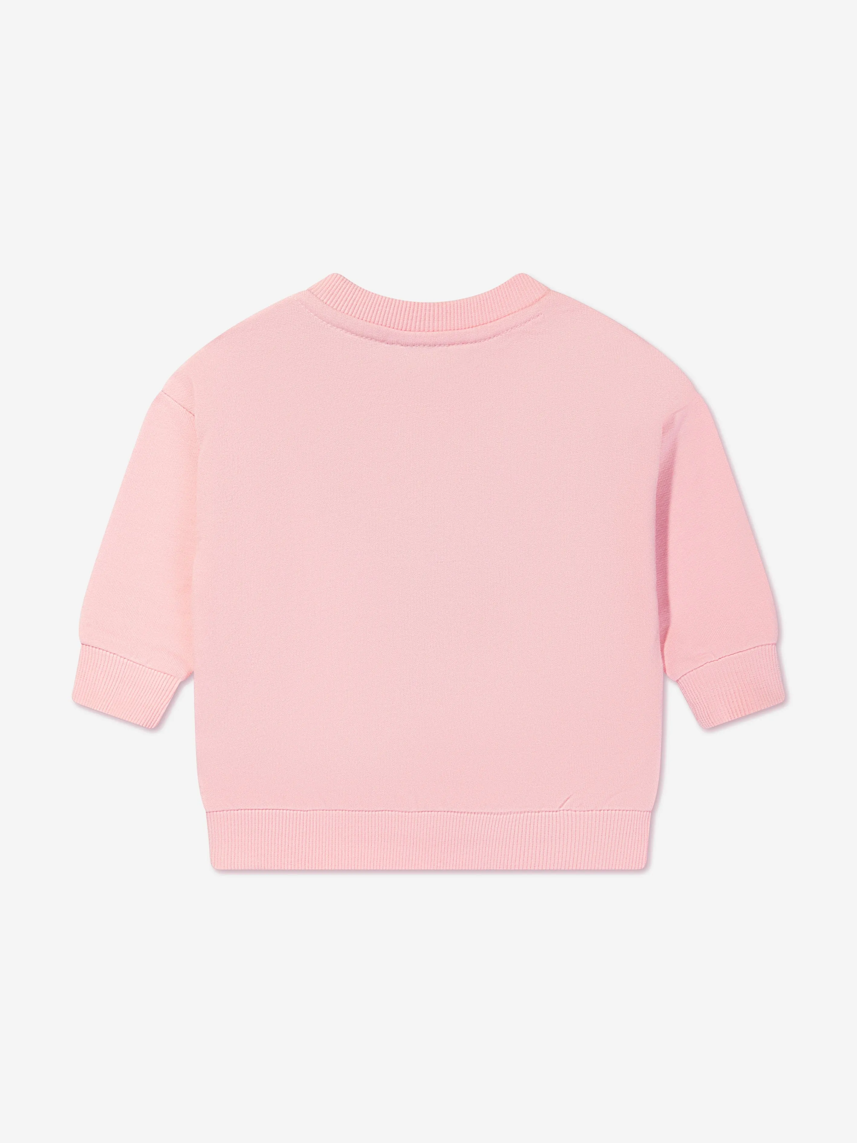 KENZO Baby Girls Giraffe Sweatshirt in Pink