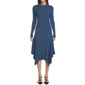 KENZO Ribbed Asymmetric Sweater Dress