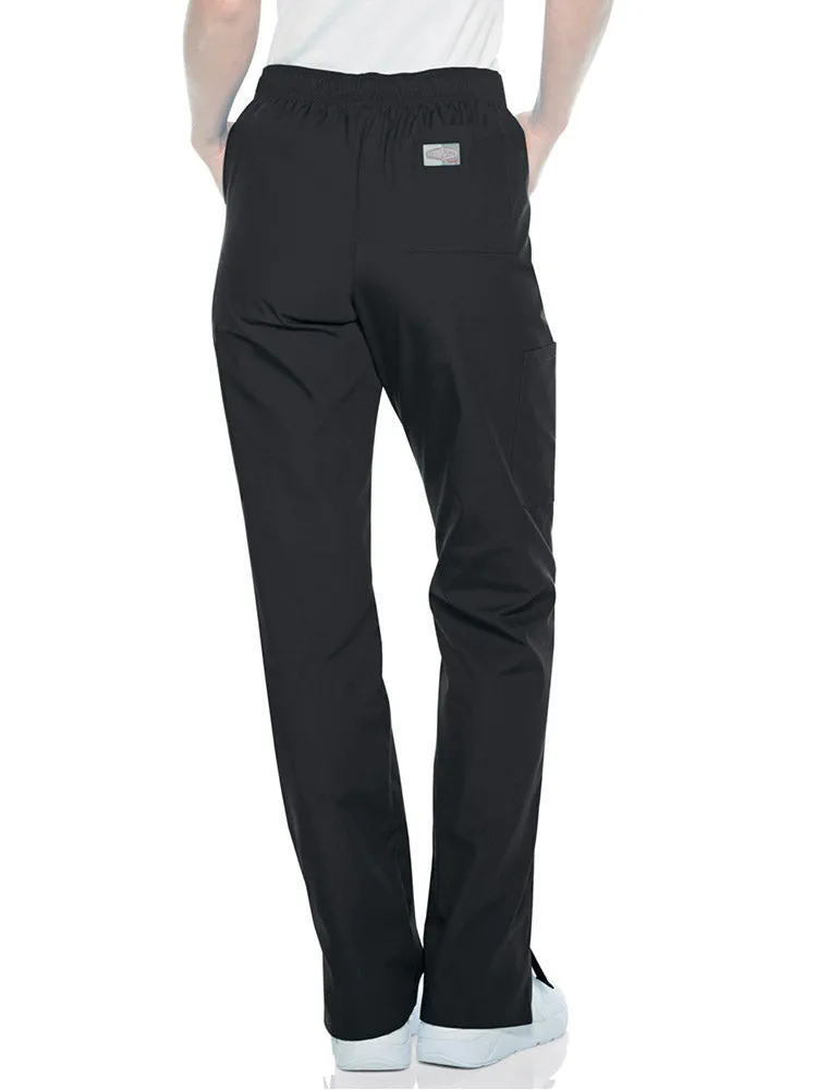 Landau ScrubZone Women's Straight Leg Cargo Pants | Black