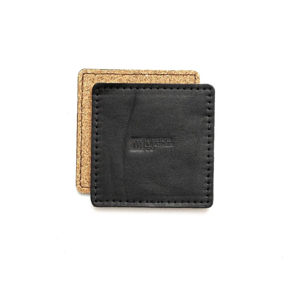 Leather Coaster Set - Square