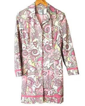 Light Spring Paisley Grosgrain Ribbon Coat