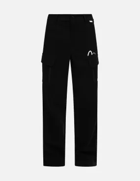 Logo and Seagull Print  Regular Fit Pants