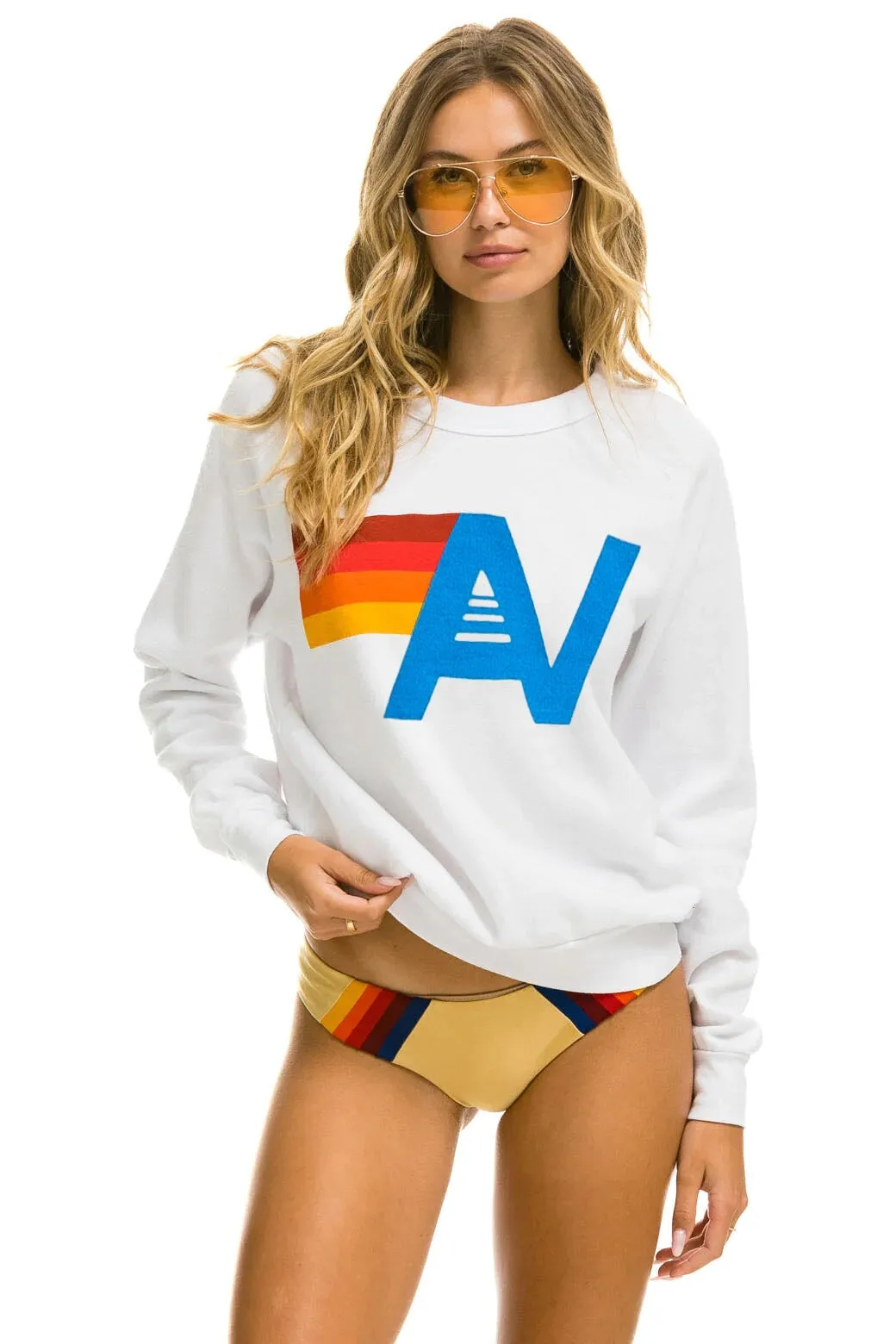 LOGO SWEATSHIRT - WHITE