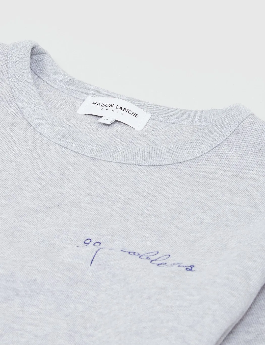 Maison Labiche 99 Problems Sweatshirt - Heather Grey