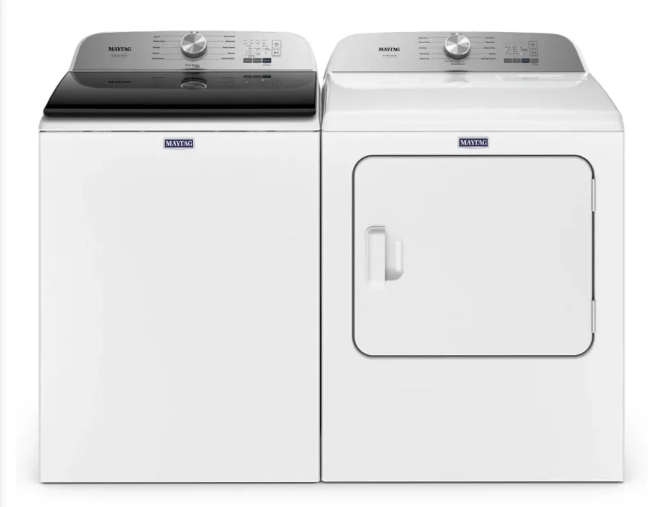 Maytag  MAWADREBK6500
Side-by-Side Washer & Dryer Set with Top Load Washer and Electric Dryer