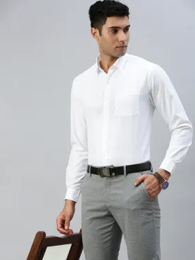 Men Cotton Rich White Shirt Wewin New