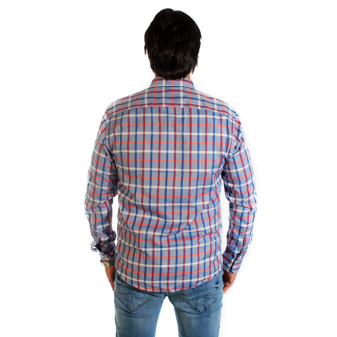 Men shirt- colored karohat  / made in Turkey -3303