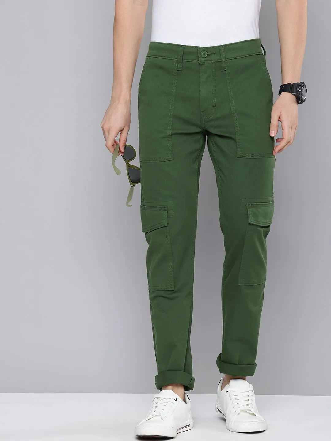 Men's 511 Slim Fit Olive Cargo Trousers