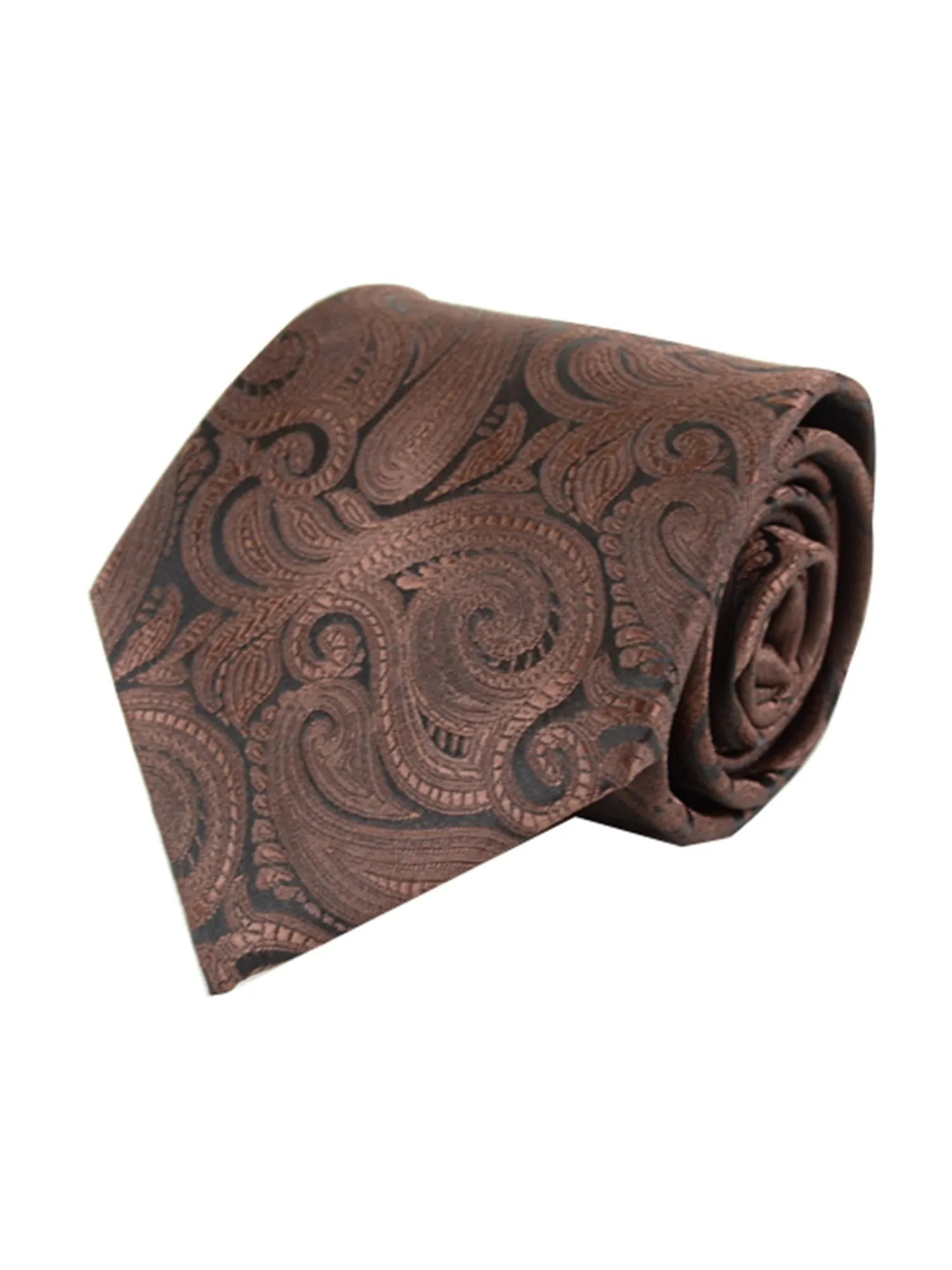 Men's Paisley Microfiber Poly Woven Wedding Neck Tie