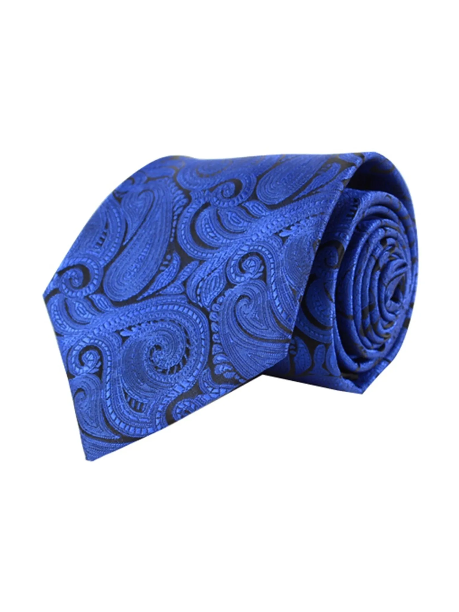 Men's Paisley Microfiber Poly Woven Wedding Neck Tie