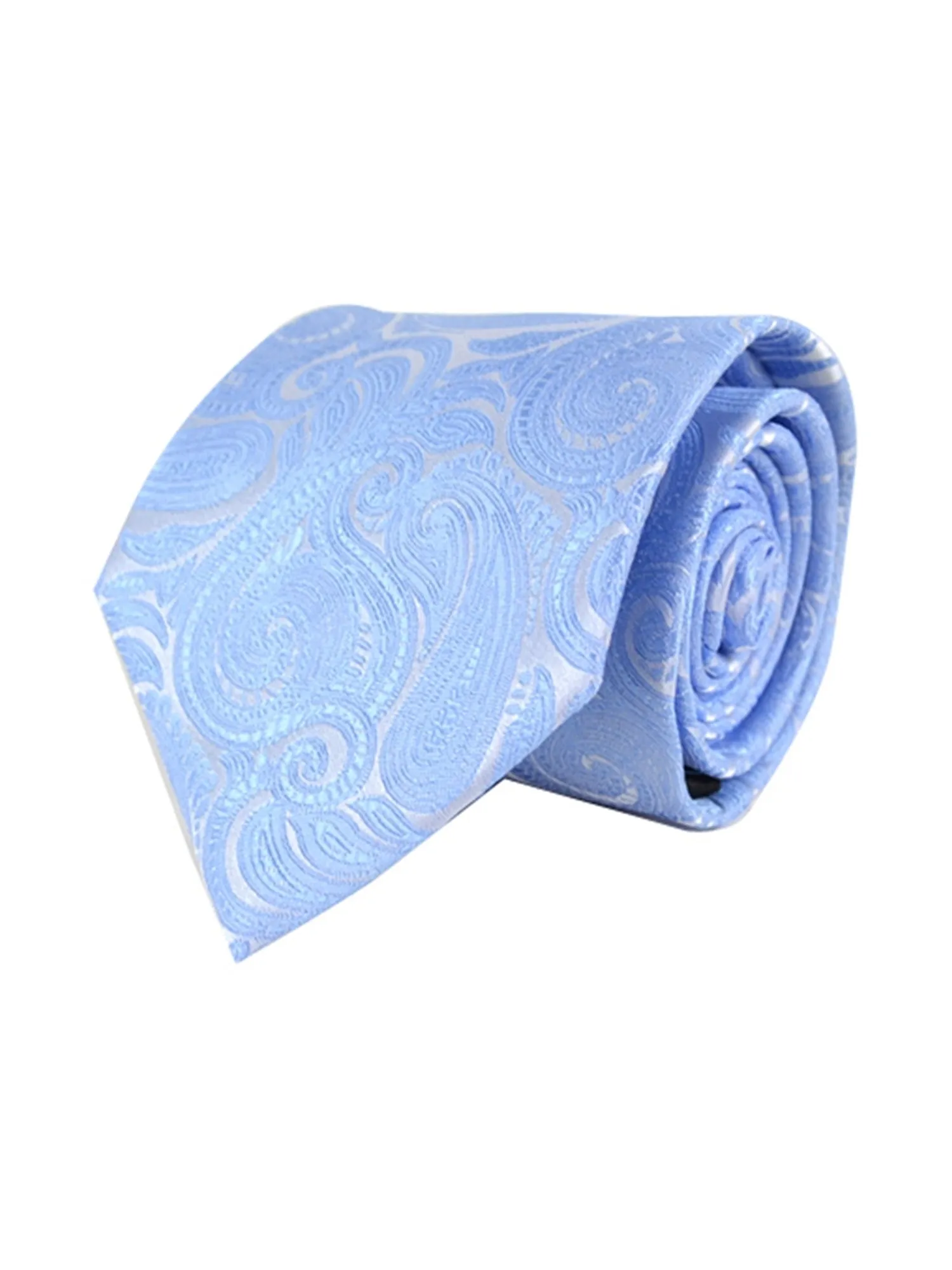 Men's Paisley Microfiber Poly Woven Wedding Neck Tie