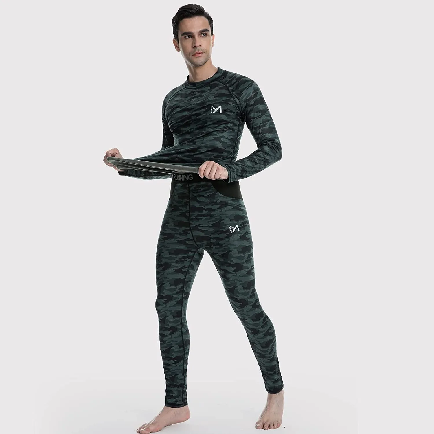 Men's Thermal Underwear Set Sport Long Johns Base Layer