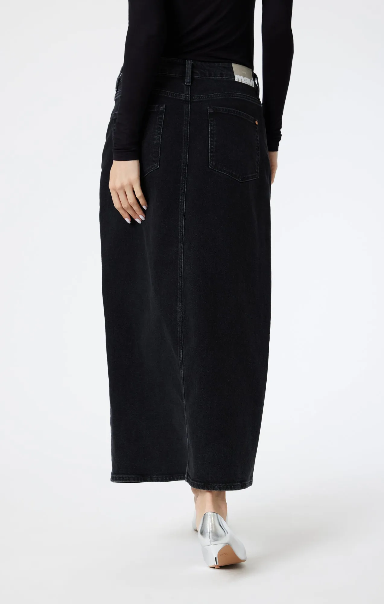 MILENA DARK SMOKE DENIM SKIRT