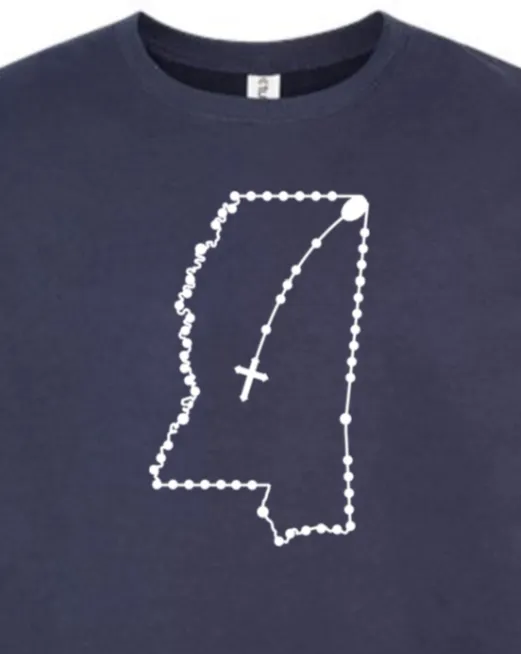 Mississippi Catholic Rosary Crewneck Sweatshirt