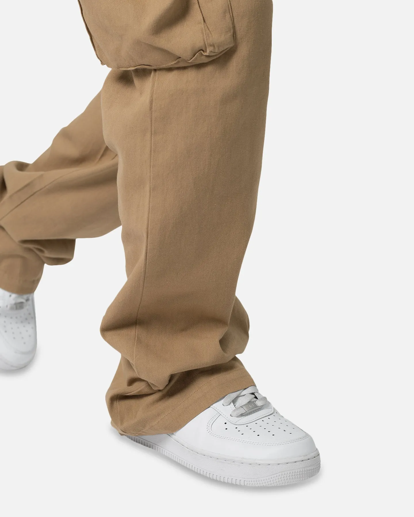 MNML Drawcord Flare Cargo Pants Khaki