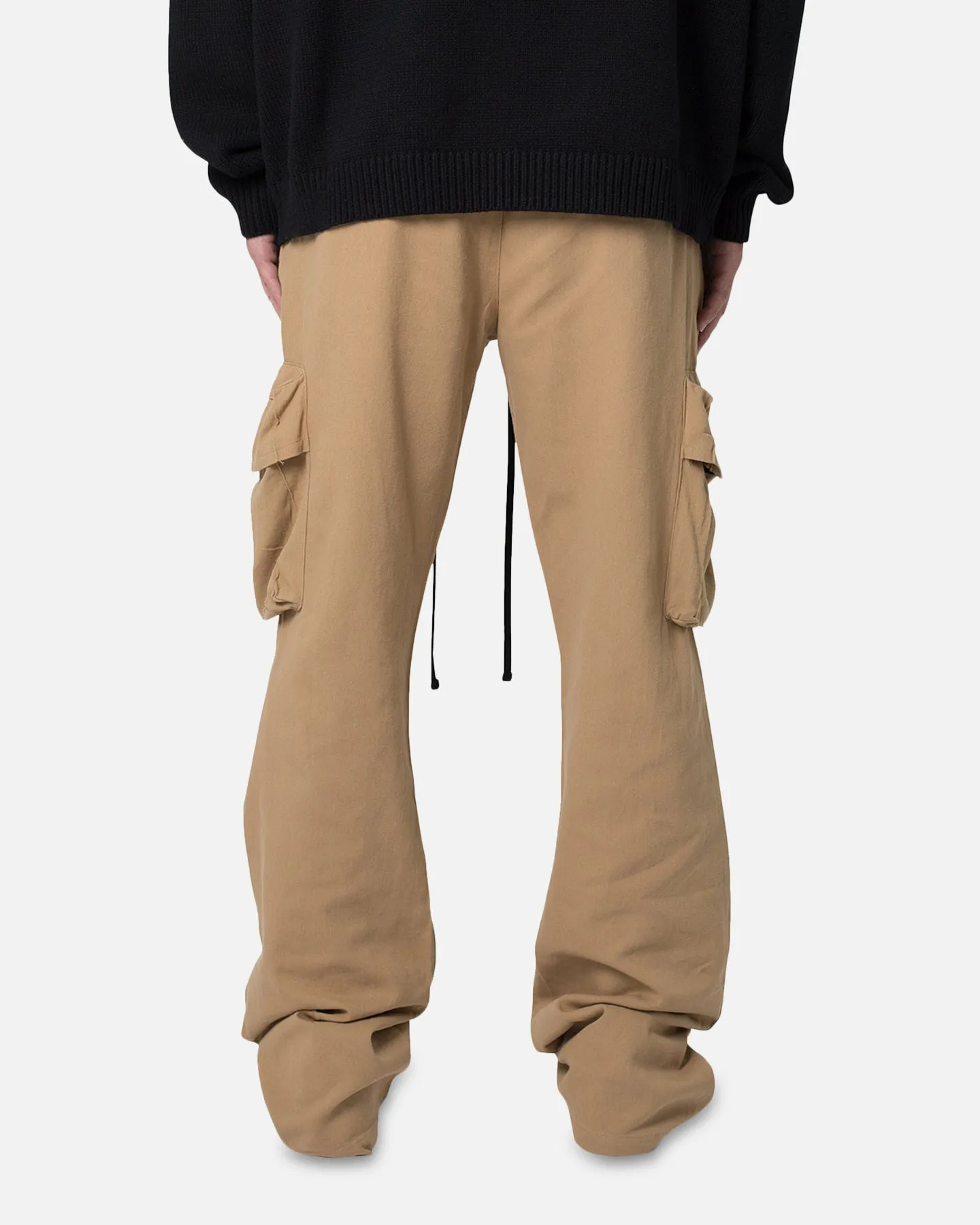 MNML Drawcord Flare Cargo Pants Khaki