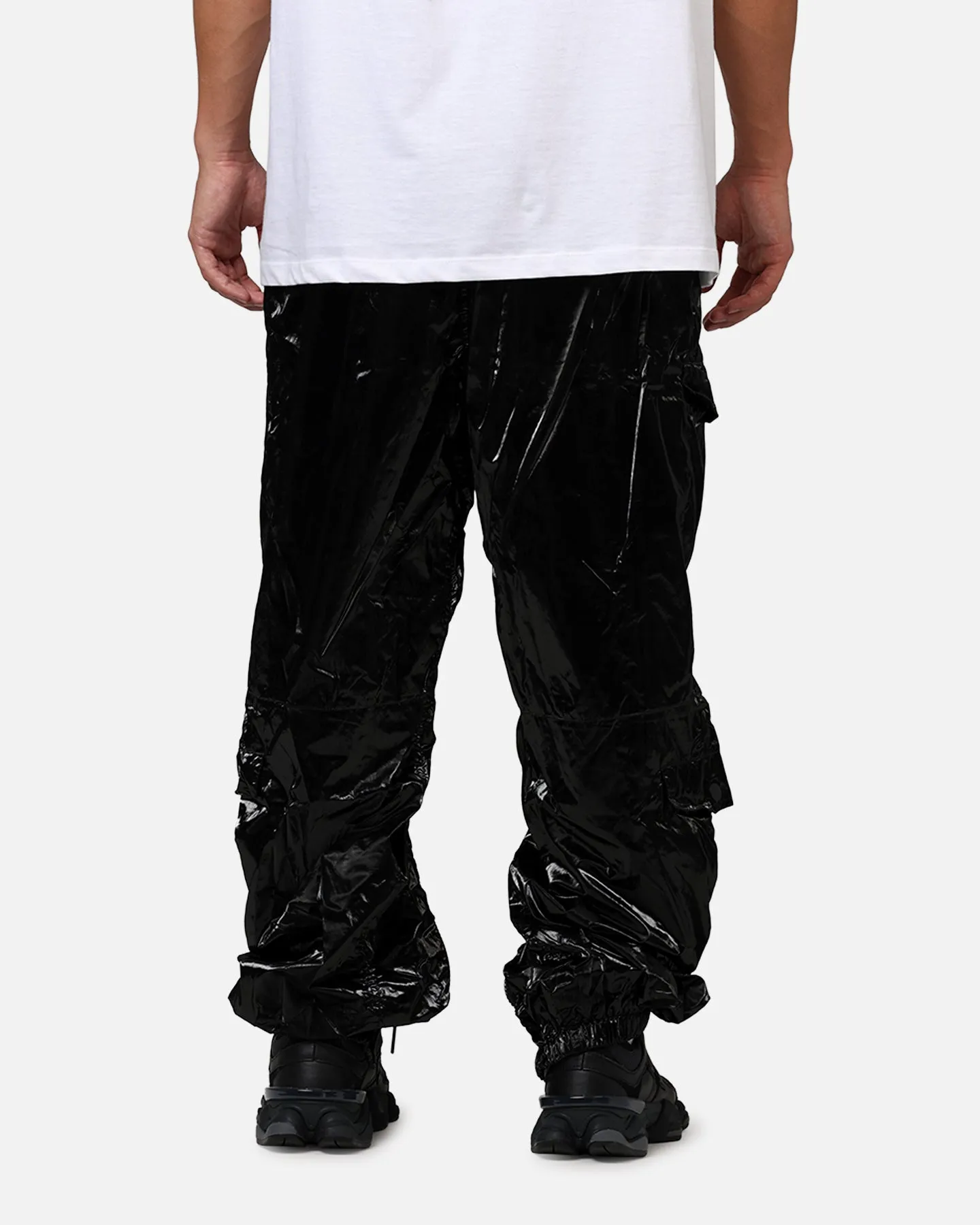 MNML Ruffled Jogger Pants Black