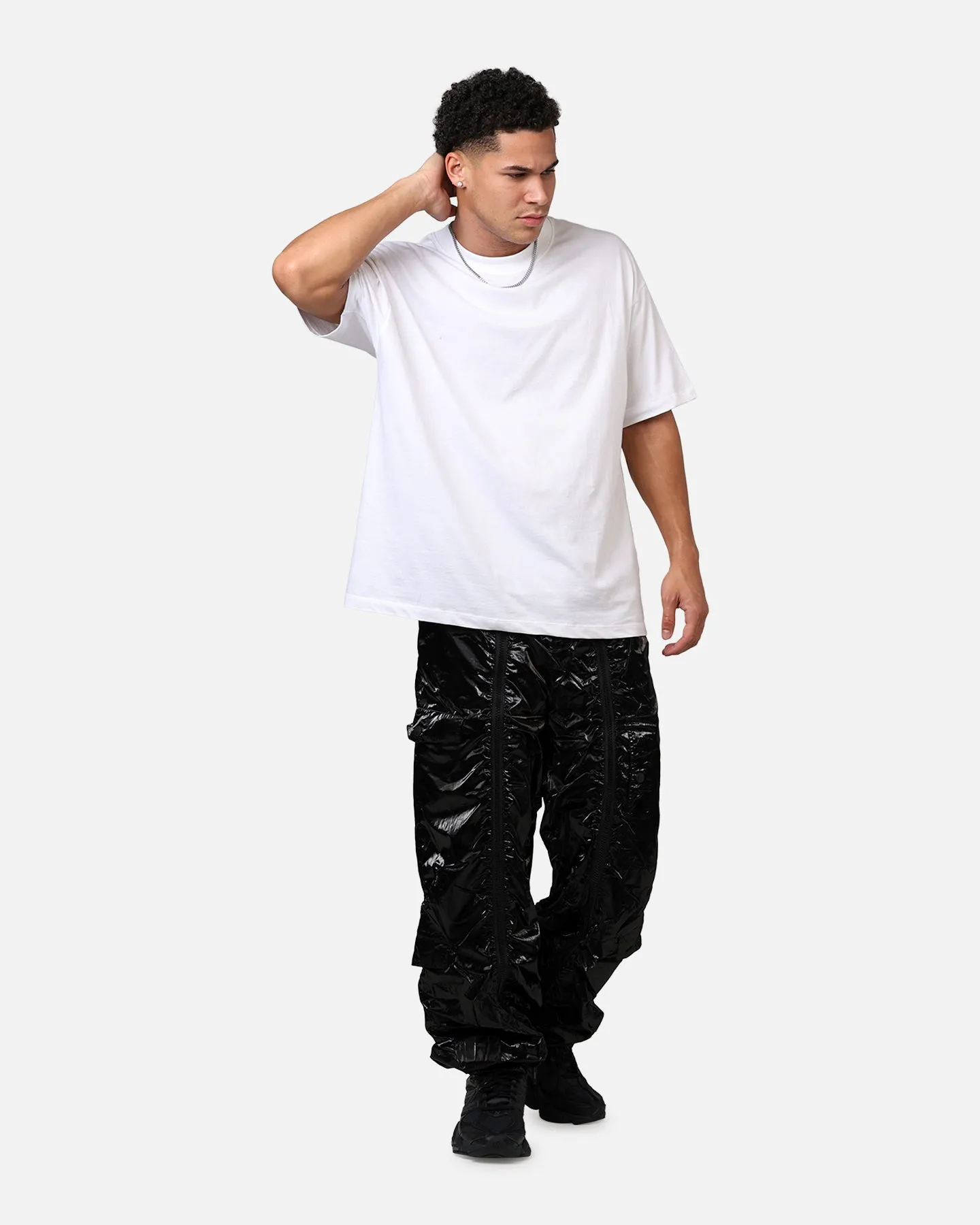 MNML Ruffled Jogger Pants Black