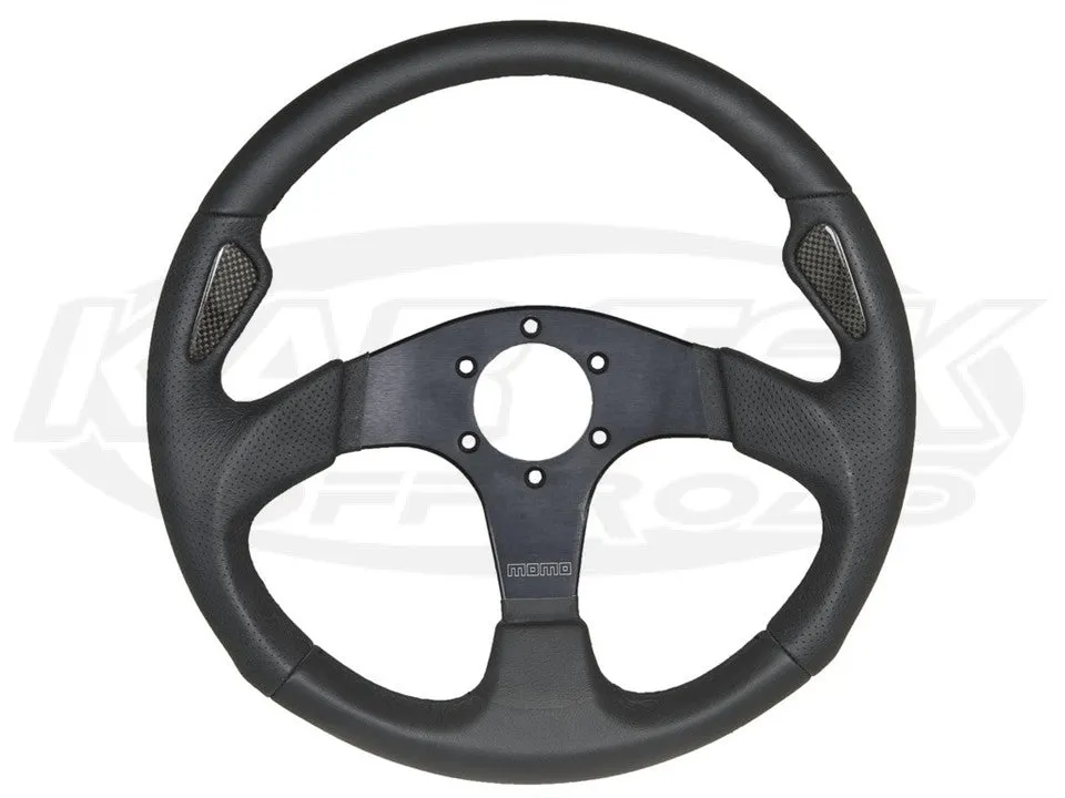 MOMO Jet Steering Wheel 350mm Dia. x Flat Dish Black