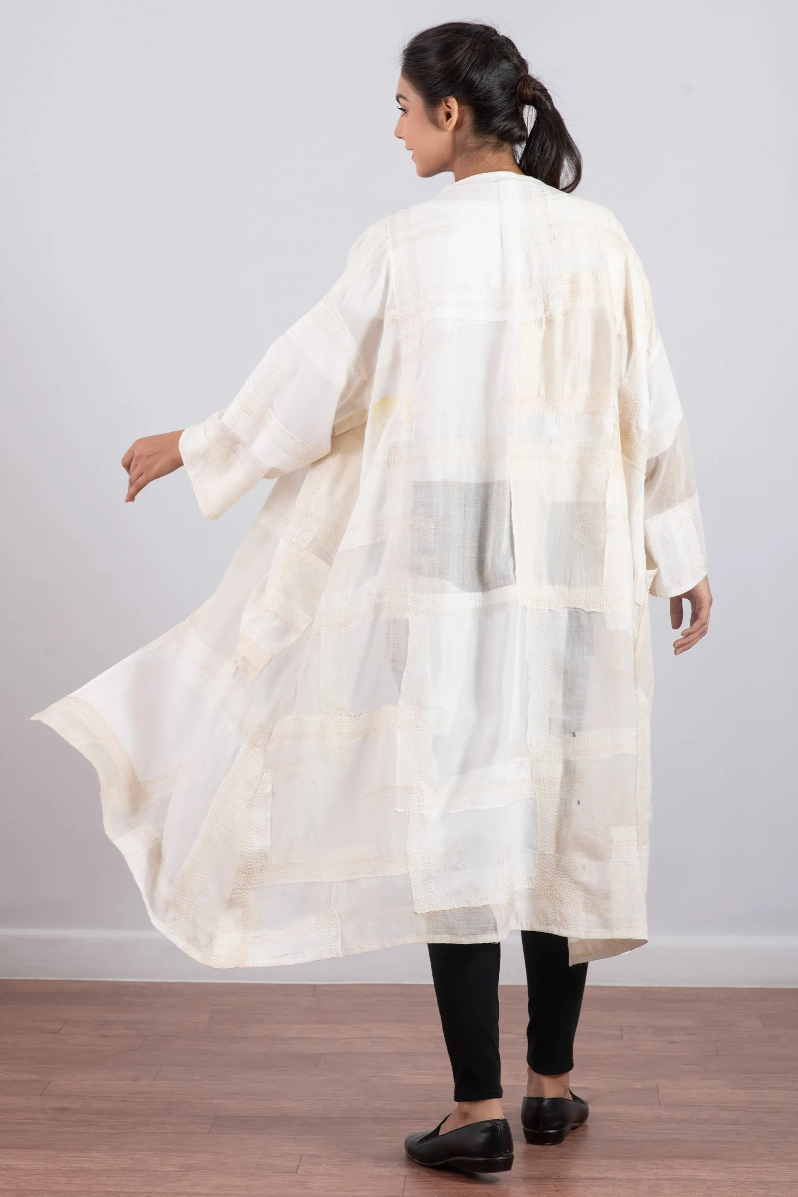 MOSAIC OMBRE KANTHA LONG DUSTER - mo1328-ivy -