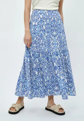 Nicoline Maxi Skirt - Marina Blue Print