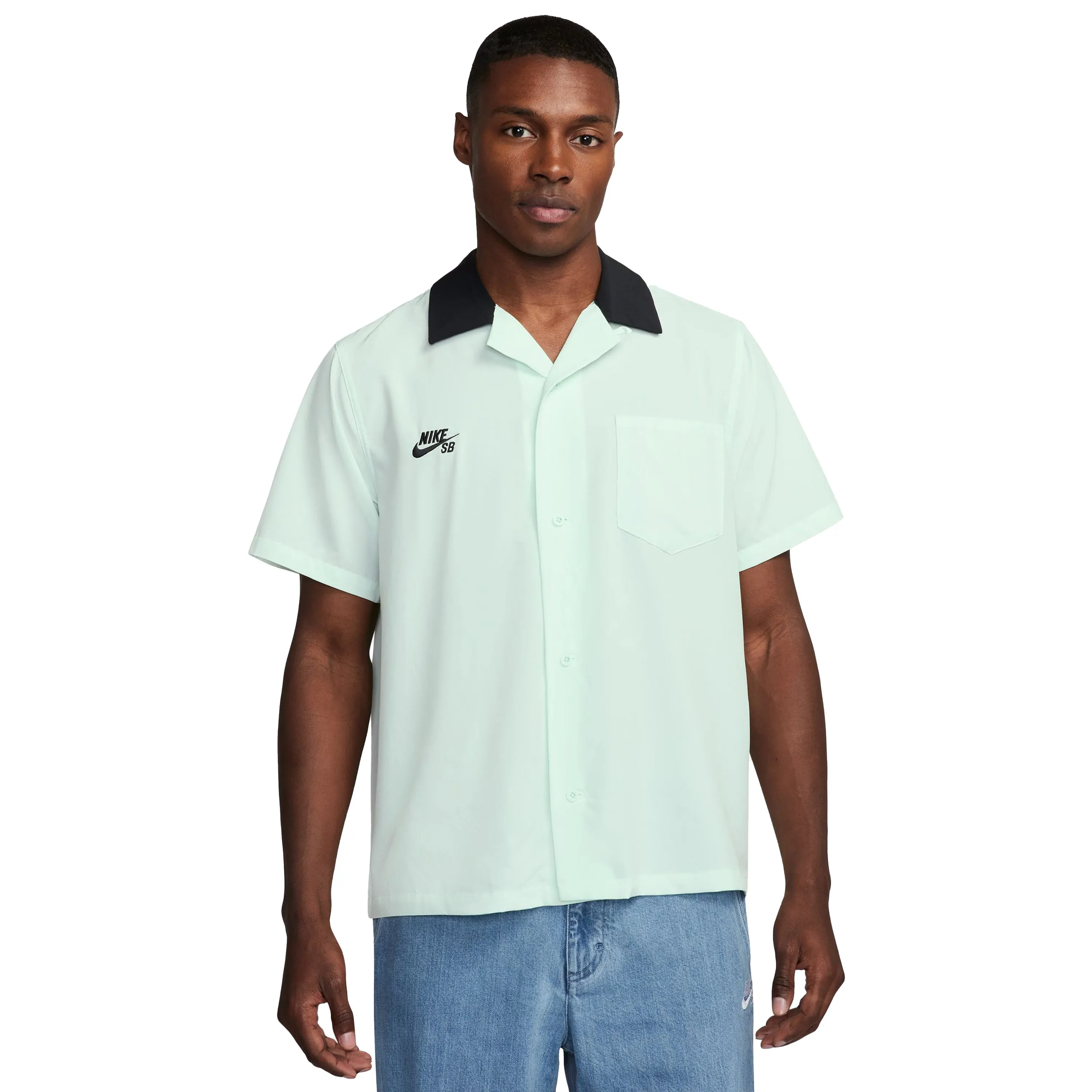 NIKE SB 2024 FEDERATION KIT BUTTON-UP SKATE BOWLER WORLD BARELY GREEN/BLACK