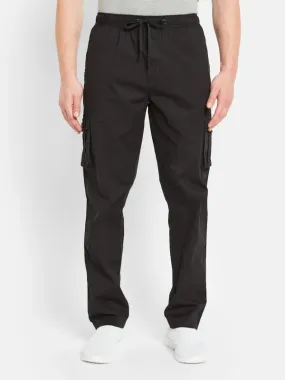 Octave Men Mid-Rise Cotton Cargo Track Pants