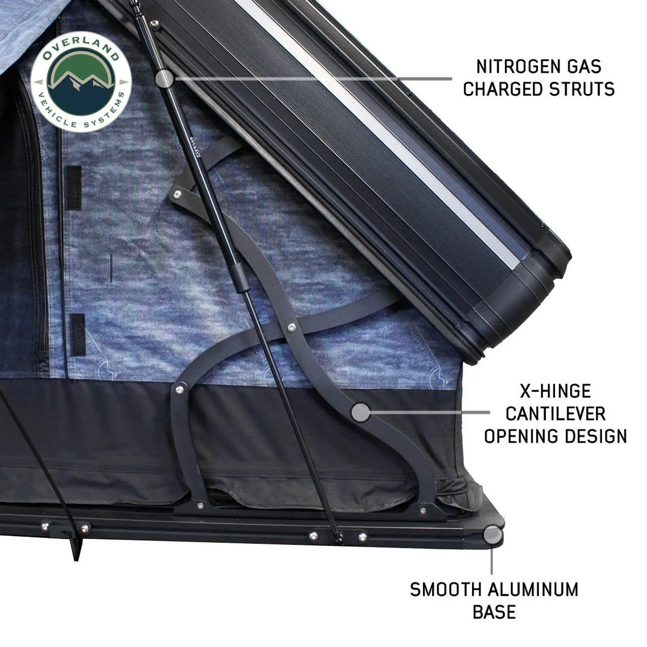 Overland Vehicle Systems 4 Season XD Everest Aluminum Rooftop Tent & Insulation Kit - Recon Recovery