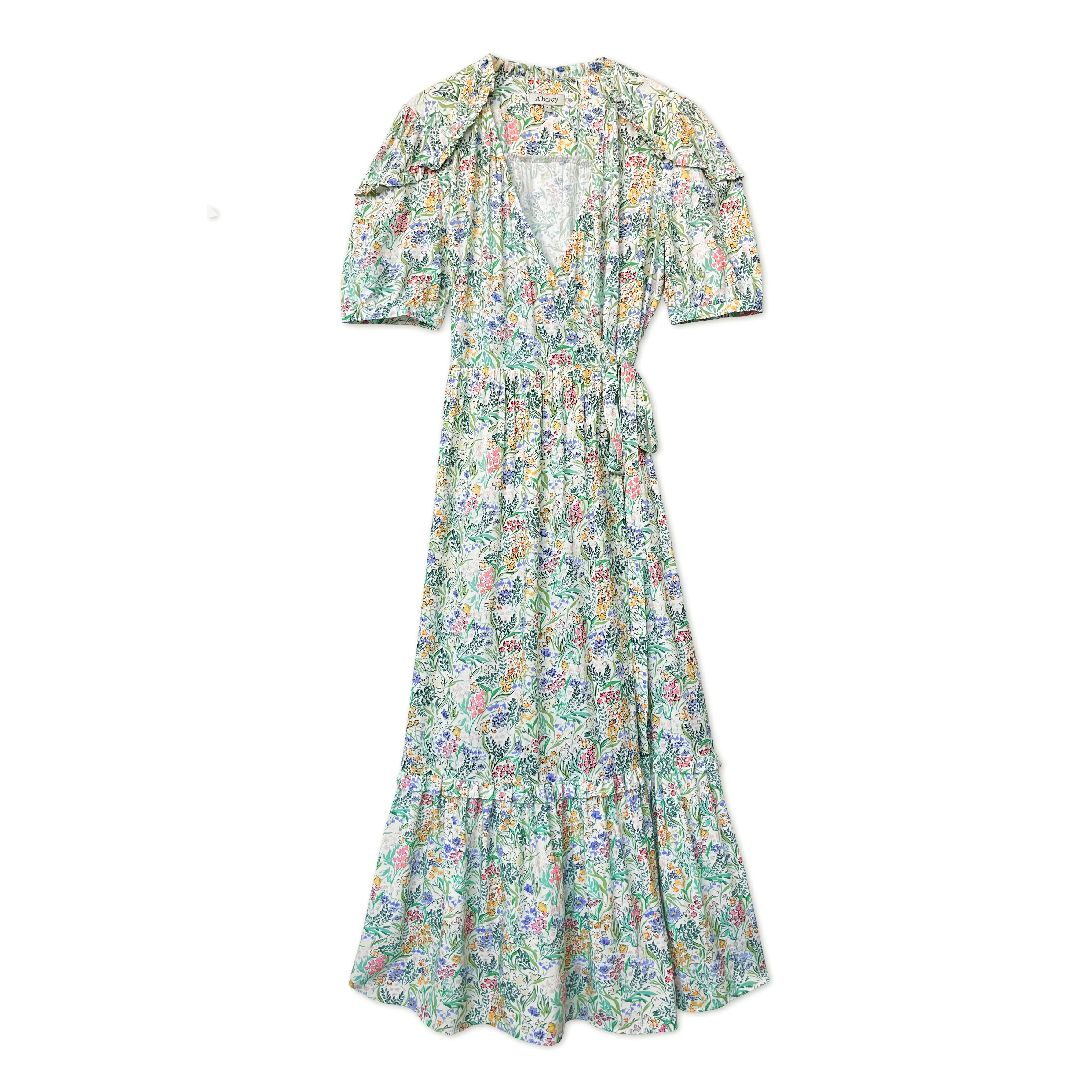 Painted Meadow Wrap Dress