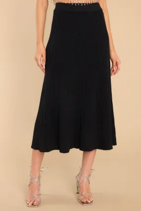 Playing For Keeps Black Maxi Skirt