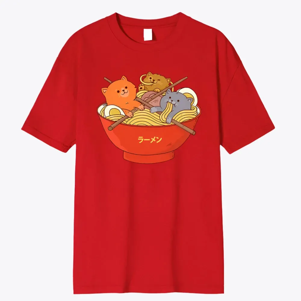 Ramen Noodles Cat T-Shirt