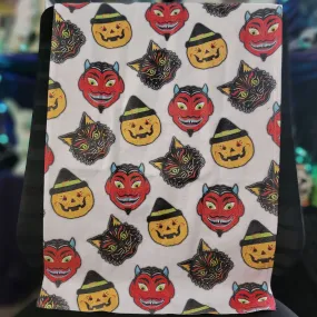 Retro Halloween Mask Hand Towel