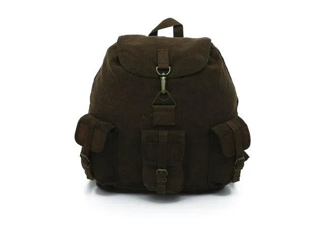 Rothco Vintage Canvas Wayfarer Backpack w/ Leather Accents