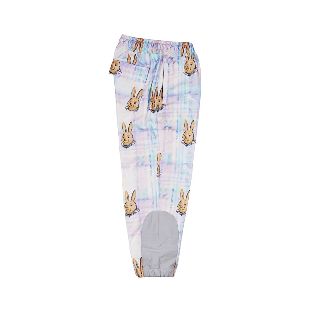 ROYAL FLEECE JOGGER PANTS BEAR RABBIT PASTEL CHECK