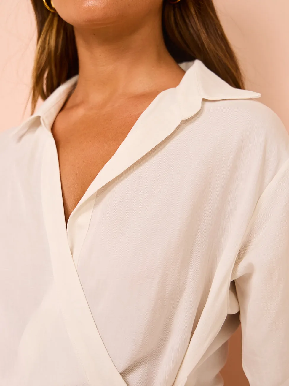 Rumer Amalfi Shirtdress in White