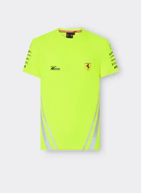 Scuderia Ferrari Hypercar Le Mans 2024 Men's Safety T-Shirt - Yellow/Black/White