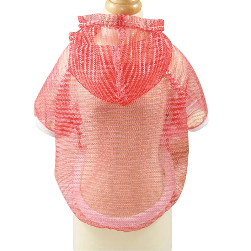 See Through Sun Protection Breathable Hooded Puppy Shirt